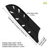 3-8 Inch Kitchen Knife Sheath Black Plastic Knife Covers Knife Blade Protector Cover Edge Guards Case Kitchen Accessory