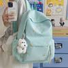 Backpack with Embroidered Bow Pattern for Teenage Girls Daily Use Cute Kawaii Style