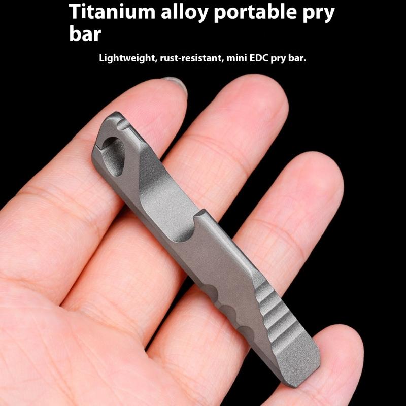 Metal Alloy Mini Pry Bar Portable Bottle Opener Multifunctional Tool For Outdoors And Daily Use