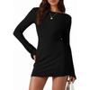 Women's Fashion Long Sleeve Slim Fit Knit Dress