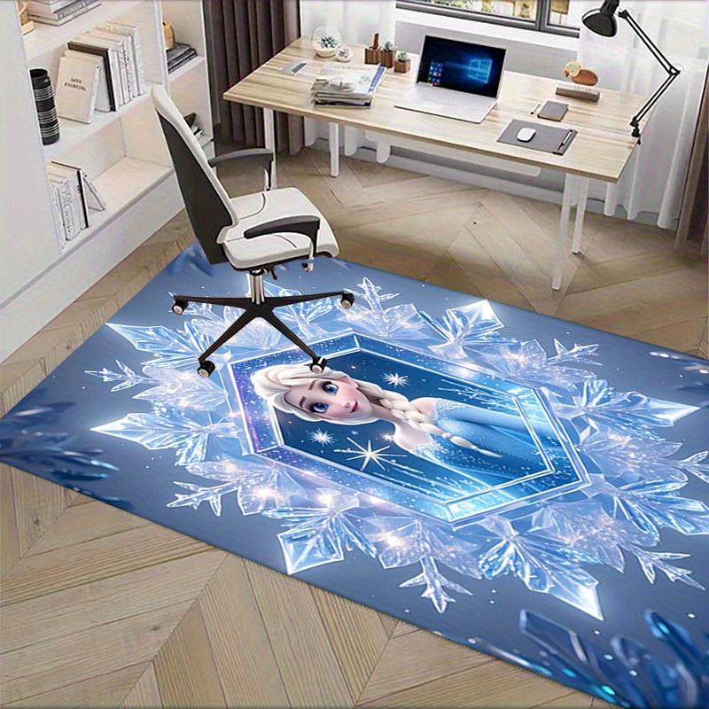 3D-gedruckter Elsa, Frozen, Schneeflocke Anti-Rutsch-Teppich - Maschinenwaschbarer Büroteppich für Wohnzimmer, Schlafzimmer, Büro - Mehrere Größen