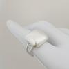 Korean Matte Square Brushed High-End Personality Ring