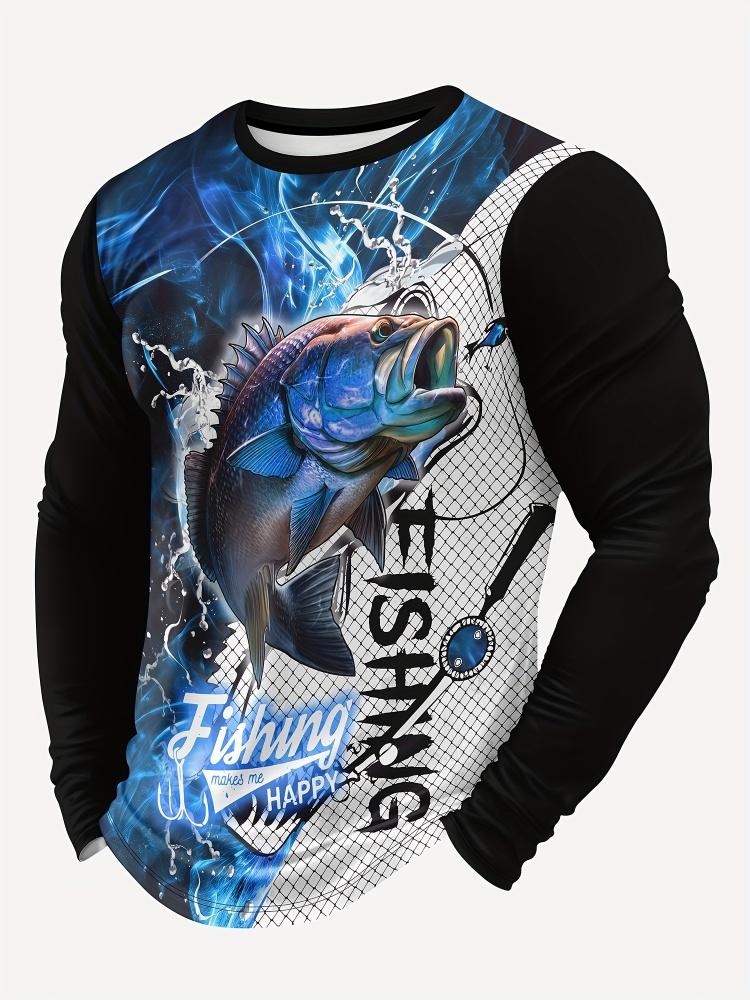 Retro Men s Casual Long-sleeved Round-neck T-shirt Ranch Breathable Long-sleeved Regular Fitted Spring and Autumn Clothing S
