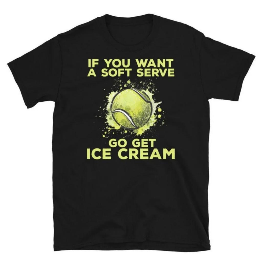 Funny Tennis TShirt Tennis Lover T Shirt Tennis Player Men Women Universal Fashion Casual Crewneck T-shirt Summer Cotton Tee Top