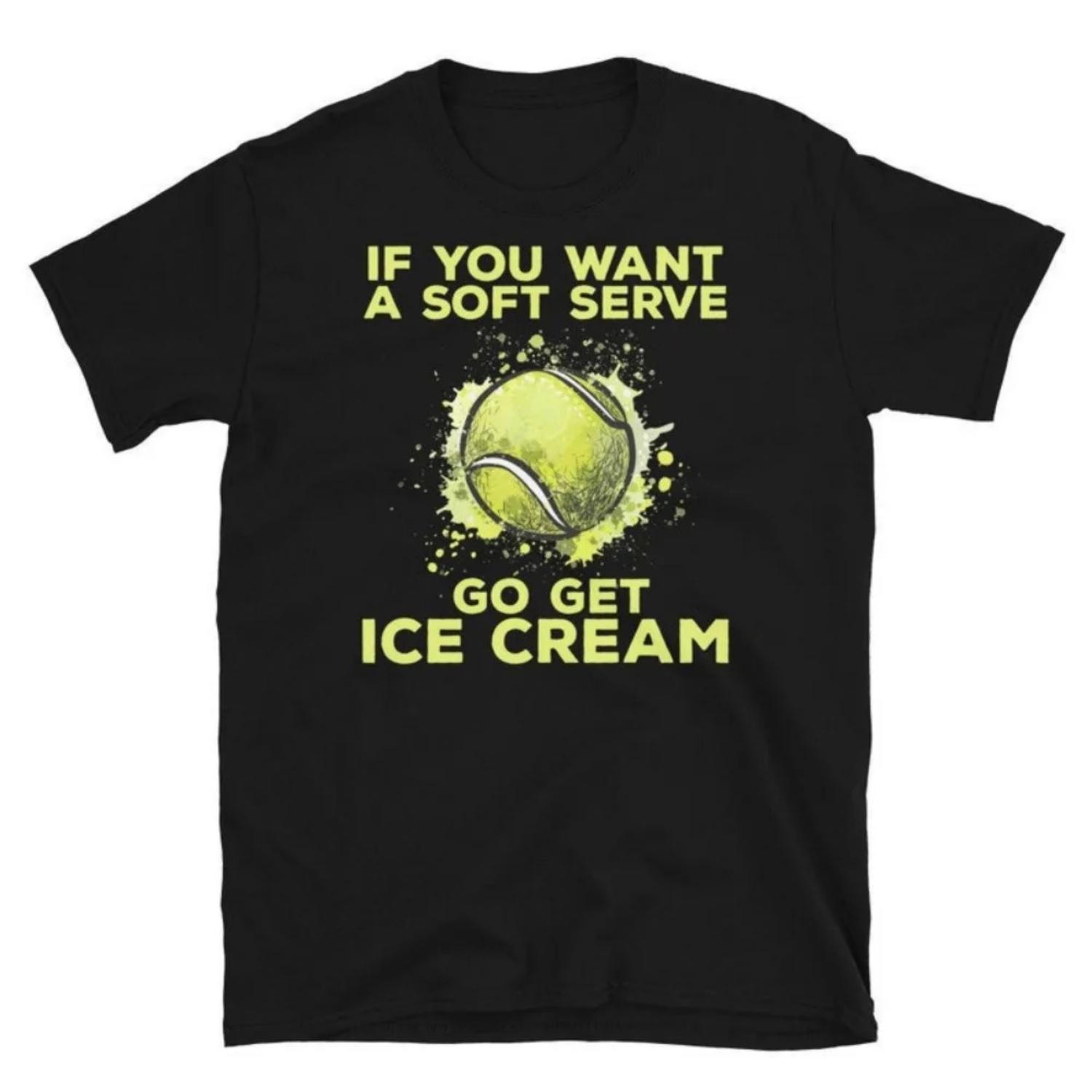 

Funny Tennis TShirt Tennis Lover T Shirt Tennis Player Men Women Universal Fashion Casual Crewneck T-shirt Summer Cotton Tee Top S чёрный