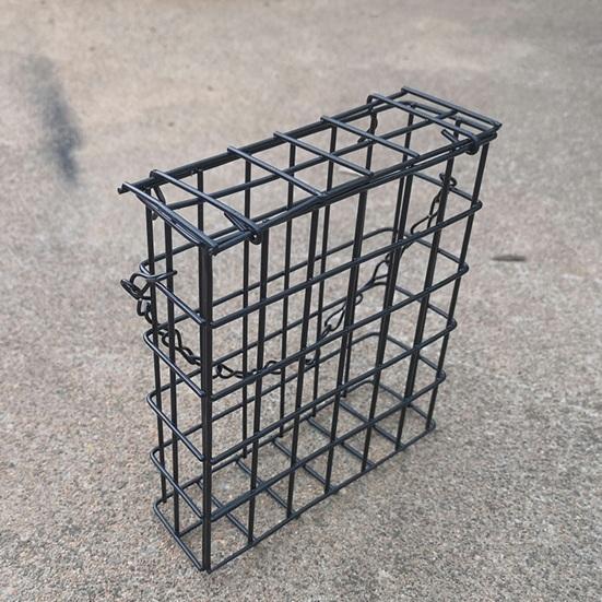 Suet Cage Bird Feeder Outdoor Garden Iron Cages Outside Hanging Suet Feeder Single Suet Cake