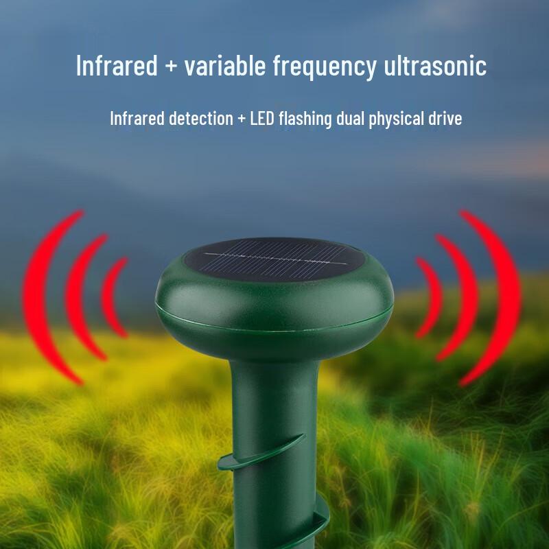 

Solar Outdoor Ultrasonic Pest Repeller