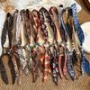 Cashew Retro Silk Beaded Necklace Scarf Buckle - High-End Versatile Fashion Scarf Accessory