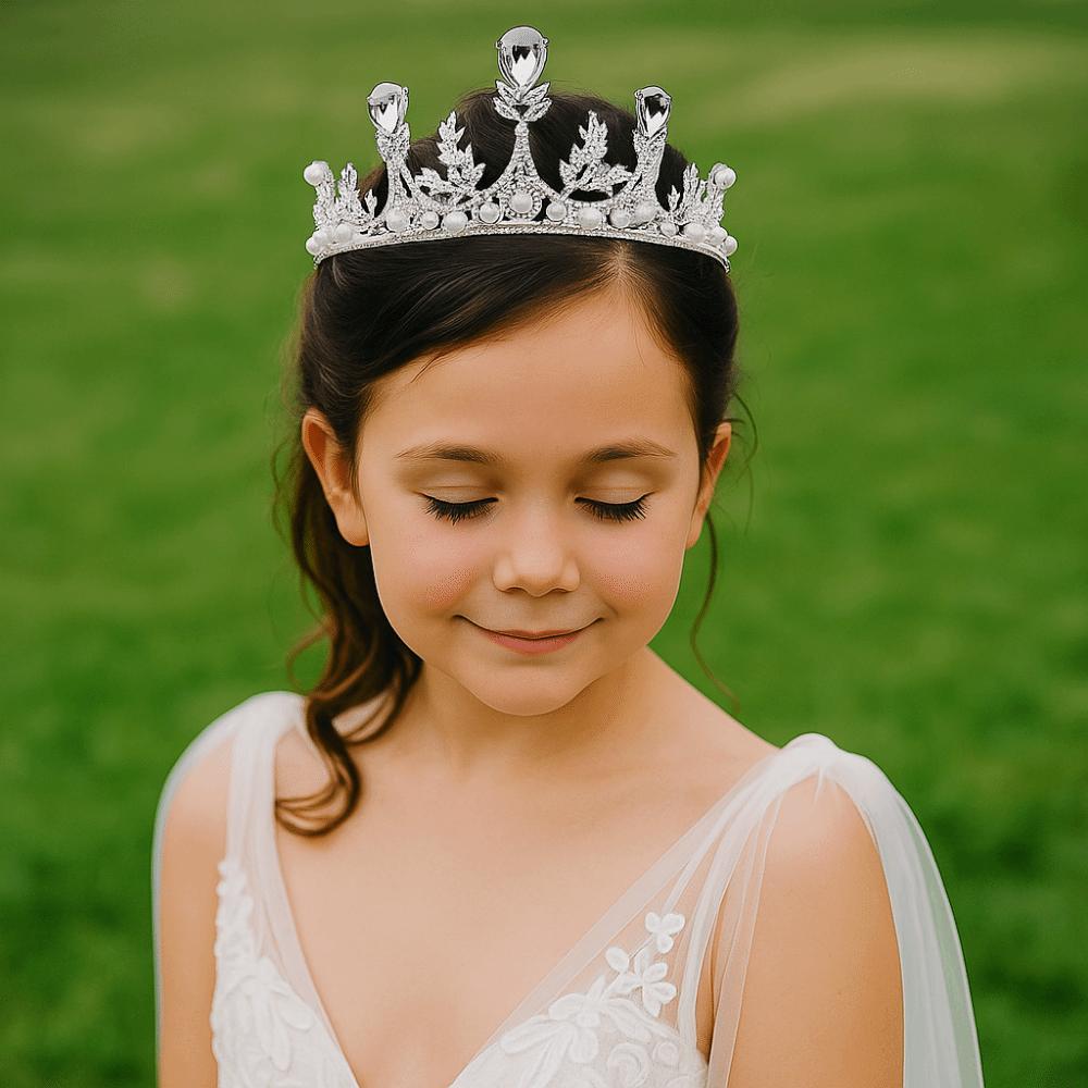 Elegant Girls Crystal Crown Luxury Bride Headbands Hair Accessories Wedding Tiaras Gift