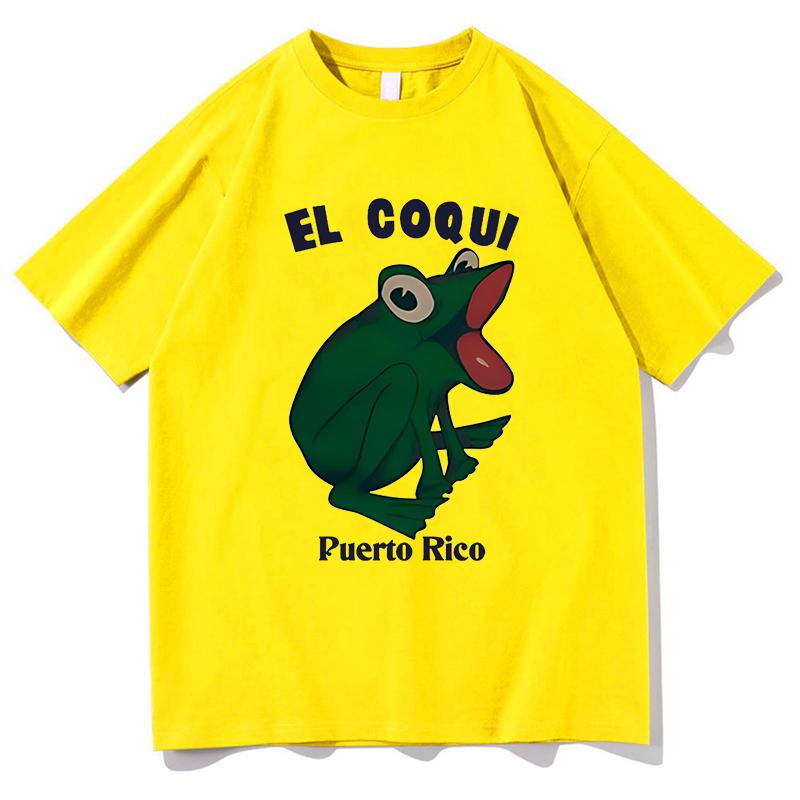 

Bad Bunny Debi Tirar Mas Fotos Album Print Tshirt Hip Hop EL COQUI Frog Unisex Fashion Print T-Shirt Pure Cotton Streetwear Tops 4XL
