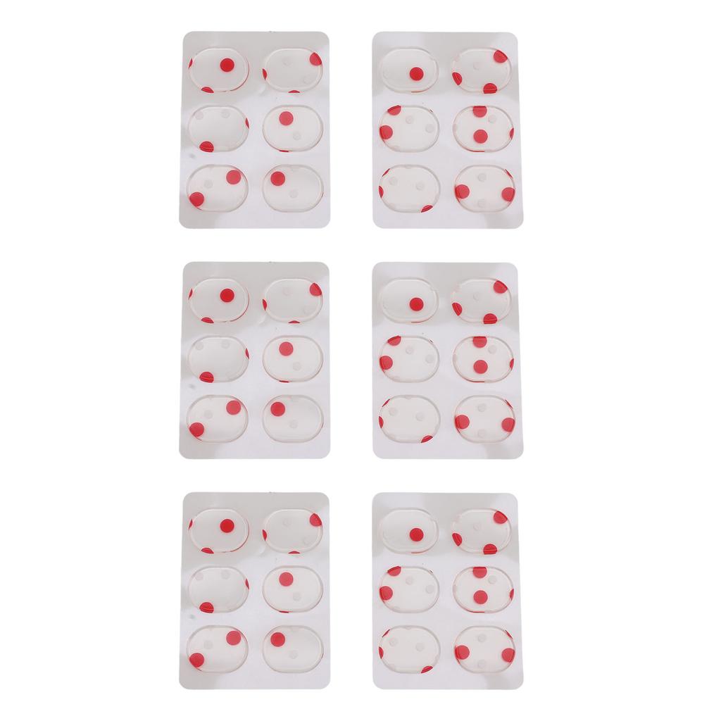 36 BUC Geluri Amortizoare Tobe Gel Siliconic Paduri Amortizoare Tobe Moi pentru Tobe Cinaluri Controlul Tonului Roșu