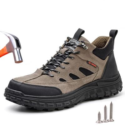 Werkschoenen voor Heren Anti-smash Anti-perforatie Werksneakers Onverwoestbare Stalen Neus Schoenen Beschermende Veiligheidslaarzen