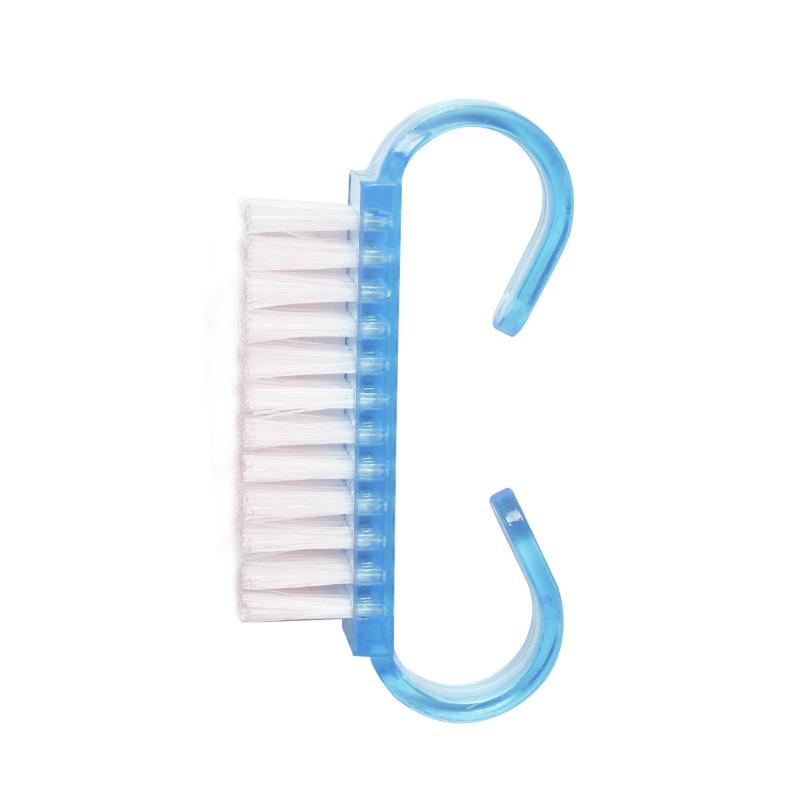 1 ks akrylové štětečky na nehty růžová barva nehtové umění manikúra pedikúra měkké odstranění prachu plastové čištění nehtové štětečky pilník sada nástrojů