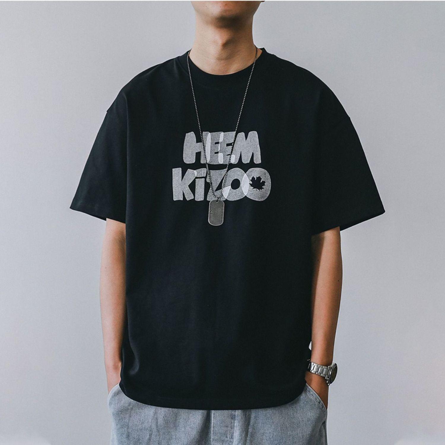 

Мужская футболка с коротким рукавом с принтом, хлопок, летние топы 3XL