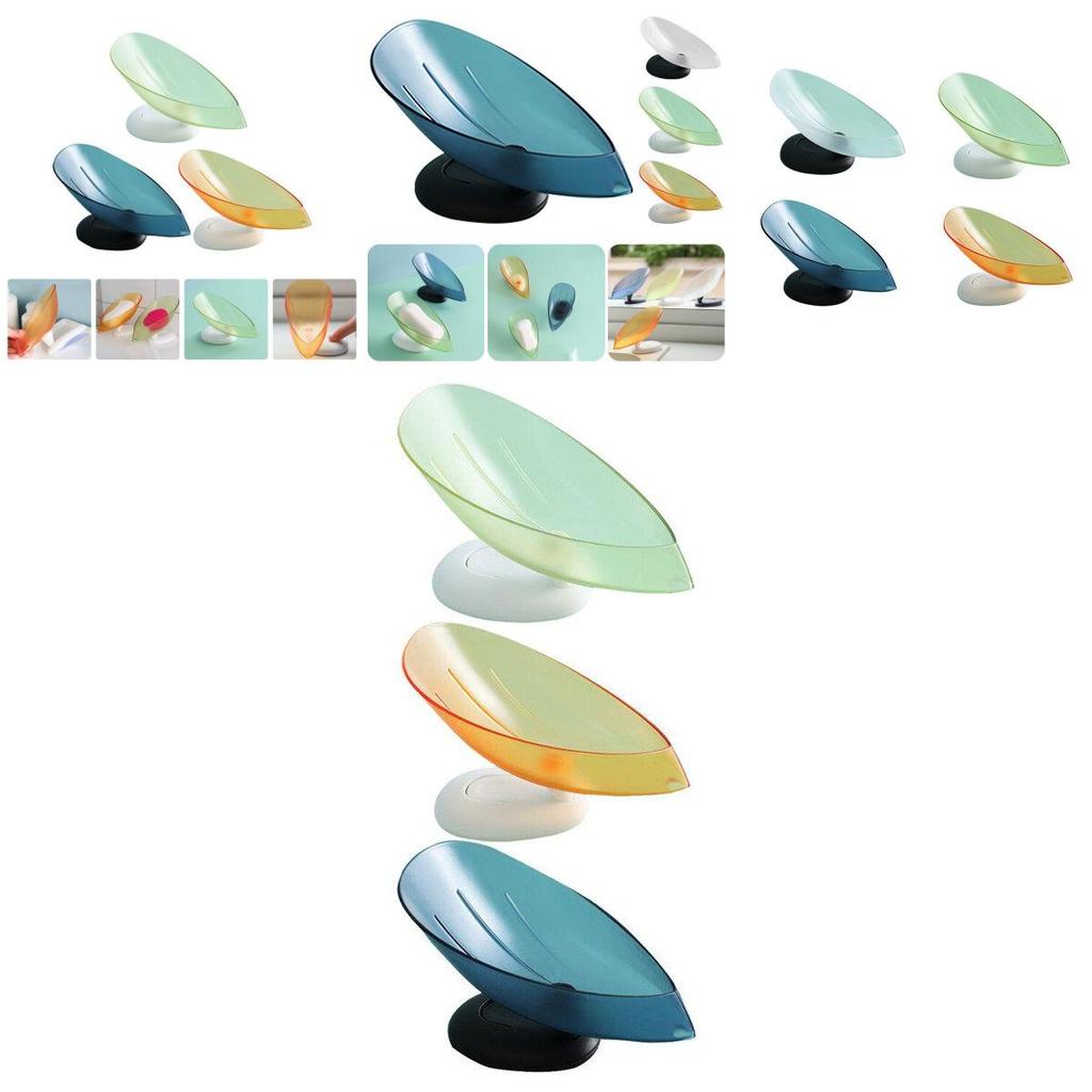 Elegant Lotus Leaf Soap Holder With Stable Suction Cup For Bathroom And Kitchen Use