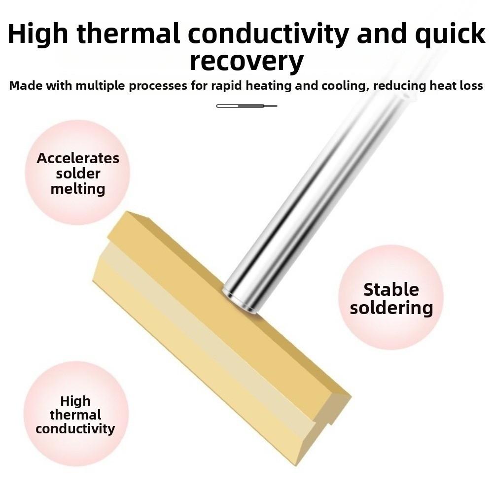 Brass Spade Soldering Iron Tip Smooth Tinning Shovel Shape T12 Spade Tip Fast Heat Conduction Detachable Soldering Tip