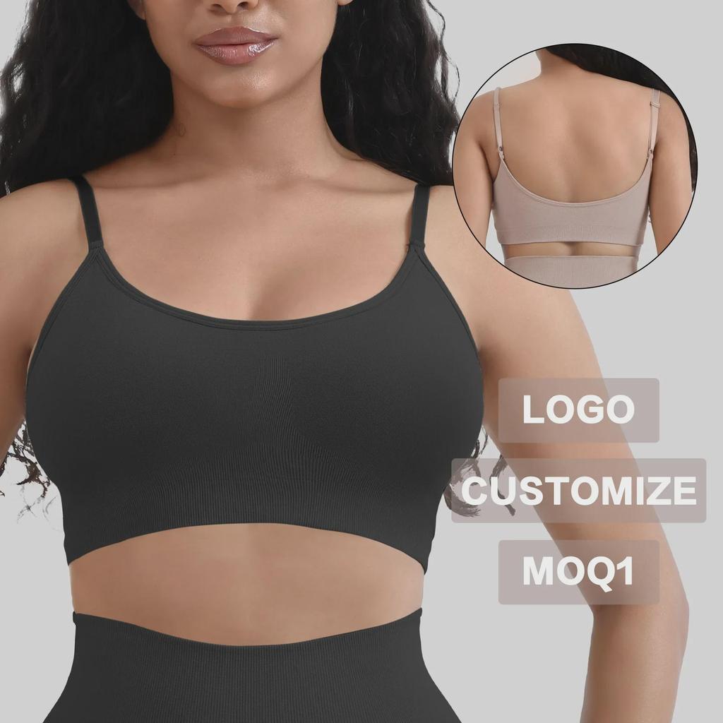 Seamless Detachable Chest Pad Vest, Large Size Wireless Bra for Women