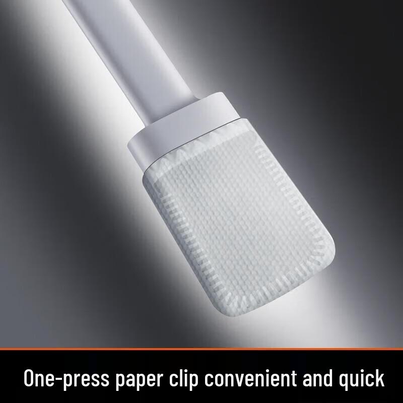 David Long-Handle Paper-Clamping Silicone Toilet Brush