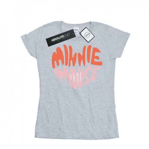 

Disney Womens/Ladies Minnie Mouse Heart Shaped Cotton T-Shirt