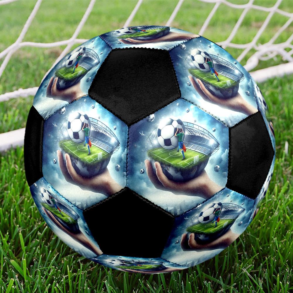 1pc Soccer Dream Hand Soccer Balls Size 5 Machine-Stitched Ball, Sports League Outdoor Match Football Training Ball Futbol Voetbal. Q261587 Size 5