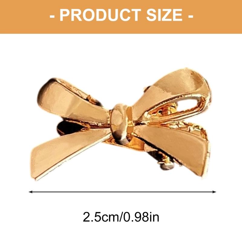 4Pcs Sweet And Edgy Bows Plastic Hair Clip For Women Hair Decors Gentle On Hair Multiple Colors For Everyday Party Date