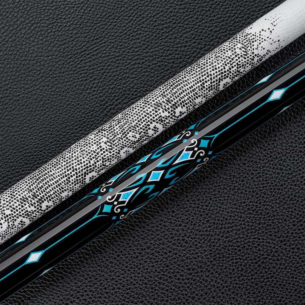 KONLLEN Kohlefaser Pool Queue Vollcarbon Low Deflection Pool Billard Queue mit Spitze Pro Ultra Stick, 58 Zoll, Erwachsener, Technologie, Queue, 12,5 mm (Einfach