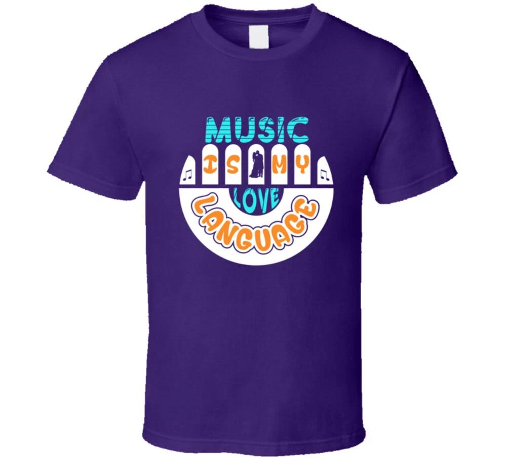 Music Is My Love Language Band Rock And Roll Gift T Shirt 3XL