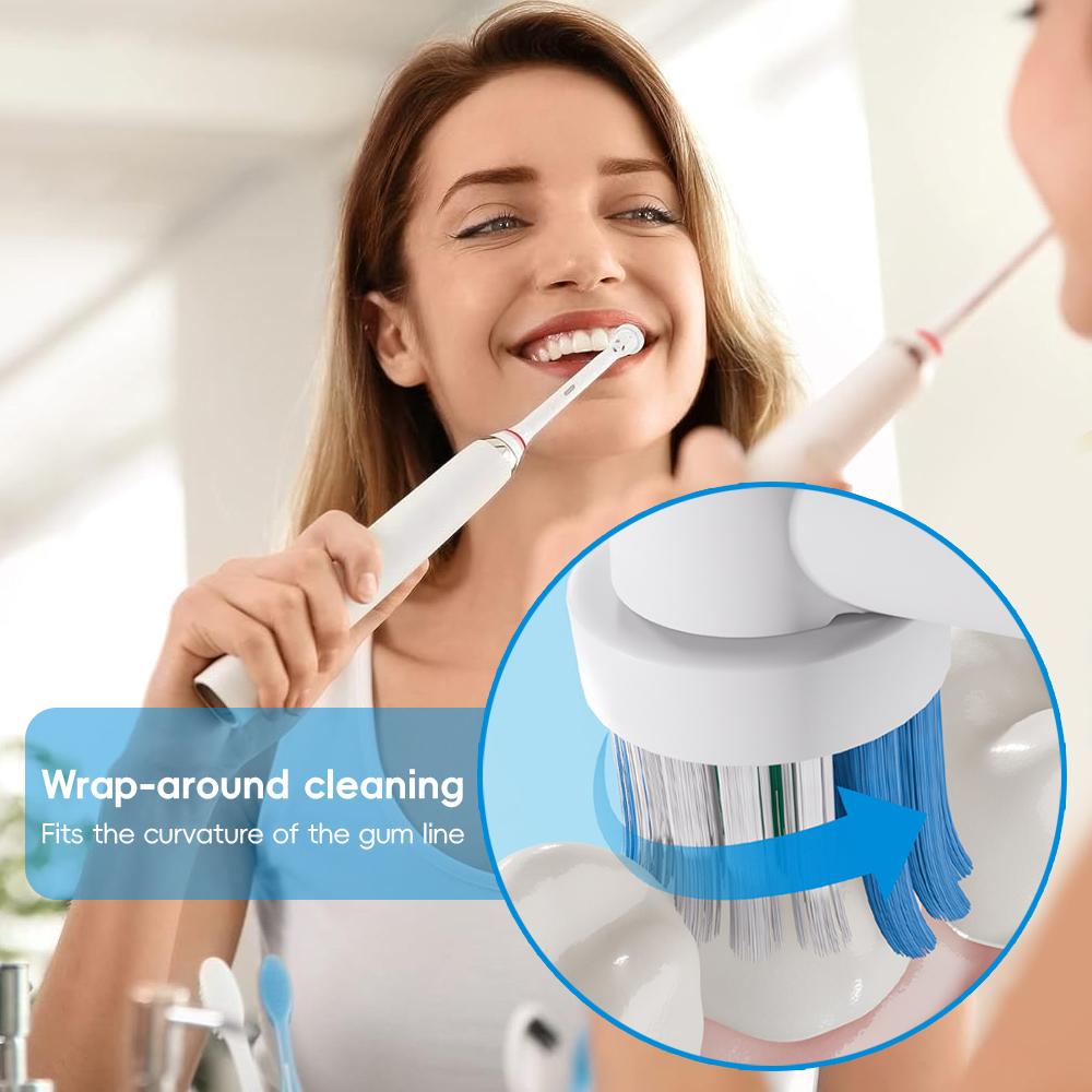 Compatible with Oral B Electric Toothbrush Replacement Toothbrush Brush Heads, Toothbrush Head Refill for OralB 100 300 500 1000