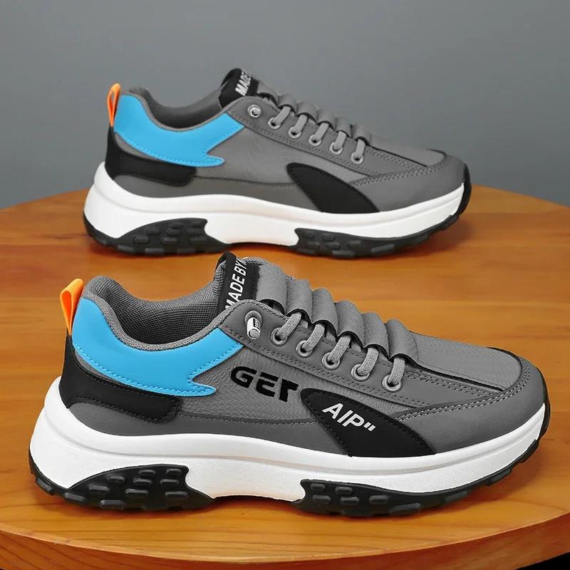 Mode Vier Jahreszeiten Herren Freizeitsneaker Weich und Bequem Low Tops Knöchel Herrenschuhe Abriebfest Mode Rutschfest Sportschuhe