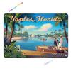 Metal Plaque Key West Southernmost Point Florida Poster Tin Sign Home Beach Club Club House Wall Decoration Retro Metal Plate