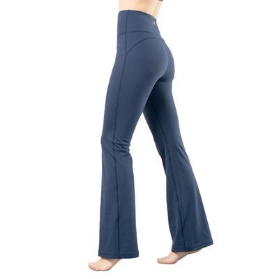Schlaghose Yoga Cropped High Solid Perfekt für und und UV-Schutz [iito.seasons] Damen Leggings, Hosen, Länge, Taille, Farbe, Dehnbar, Baumwolle, Tanz,