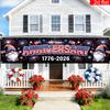 250th Anniversary Banner 6.5x1.5ft 250 Years of Freedom American Patriotic Decoration