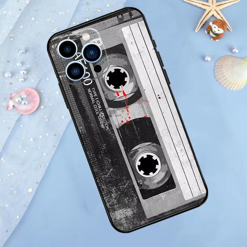 

Vintage Cassette tape retro style Phone Case For iPhone 17 Pro 16 15 14 13 12 11 Pro Max XS XR 17 Air 16E Soft Silicone Cover iPhone X
