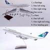 airplane 47cm Air New Zealand B747 1/160 scale Simulation Civil Aviation Aircraft Model With Light and Wheels Collect