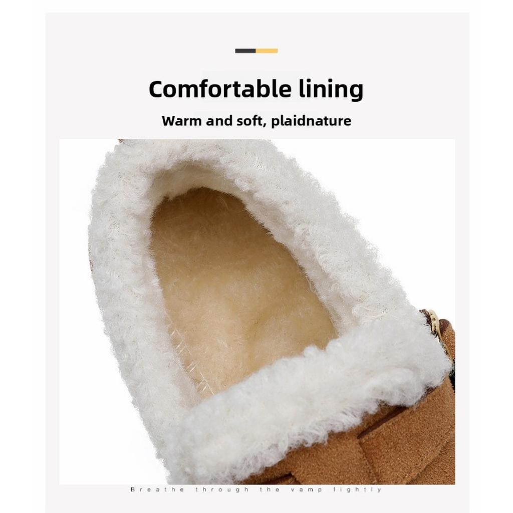 Women's Cotton Shoes with Winter Velvet and Thick Cotton Boots, Women's New Cross-border One Foot Thick Sole Versatile Snow Boots