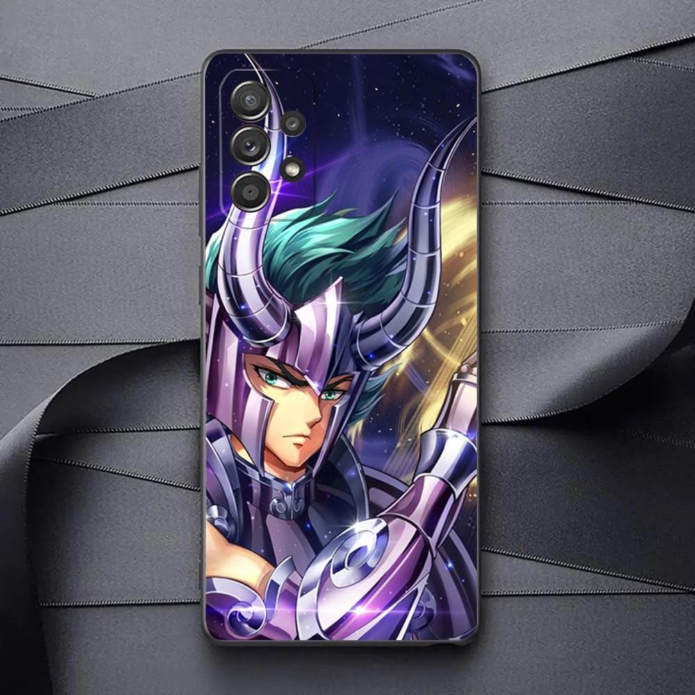 S-Saint S-Seiya Knights Of The Zodiac Phone Case For Samsung Galaxy A13,A21s,A22,A31,A32,A52,A53,71,80,91 Soft Black Phone Cover
