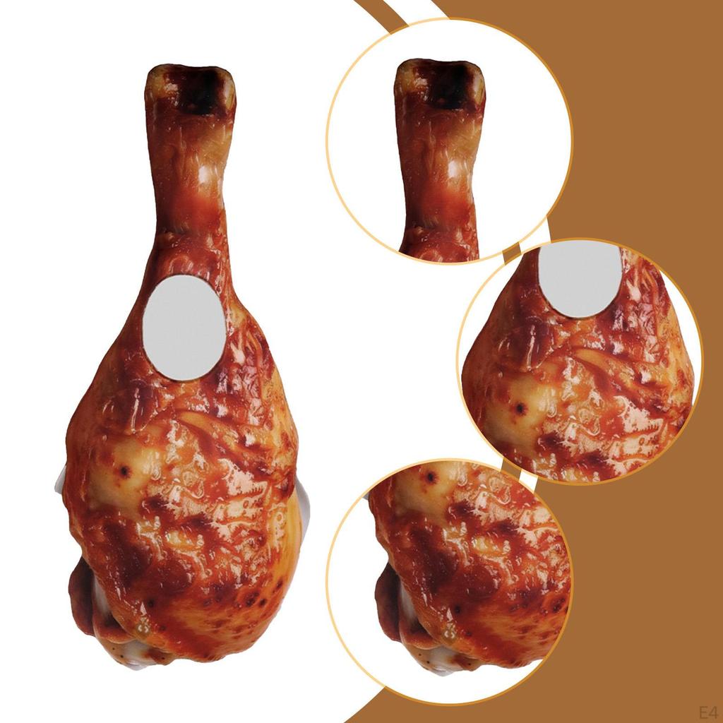 Halloween Costume Cartoon Roast Turkey Leg Jumpsuit Cosplay Outfit Fancy Dress Up Cloth Comfortable