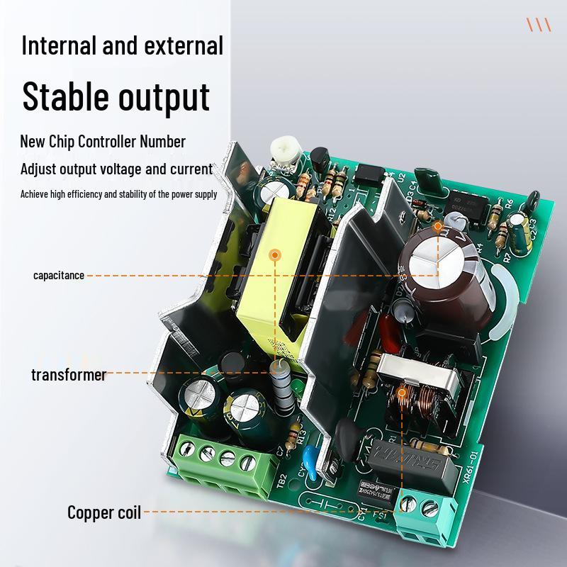 Ultra-Thin DIN Rail Mounted Power Supply, 12V/24V for Industrial Monitoring