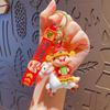 Little God of Wealth Cartoon Horse Bag Pendant Cute New Year Keyring  Festive Decor