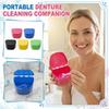 Boîte de nettoyage portable pour appareils dentaires Nettoyeur de prothèses dentaires Boîte de dents portable