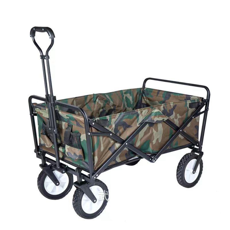 8-Inch Folding Hand Push Cart for Camping, Photography, and Shopping