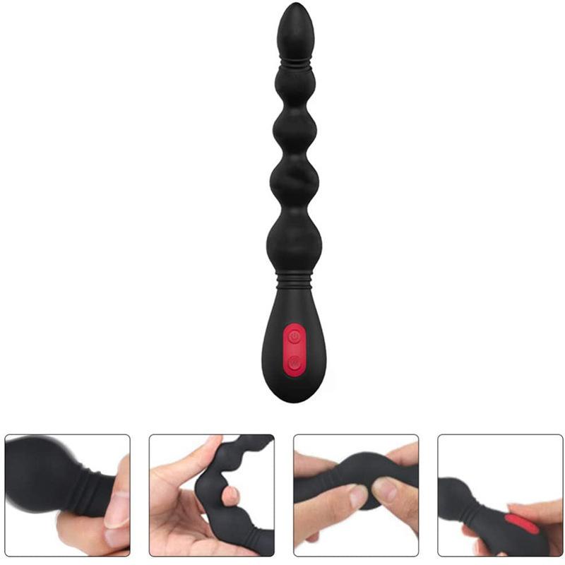 Vibrator Anal Pull Bead Anal Plug Multi-frequency Remote Control Backyard Electric Flirting Male and Female Adult Sex