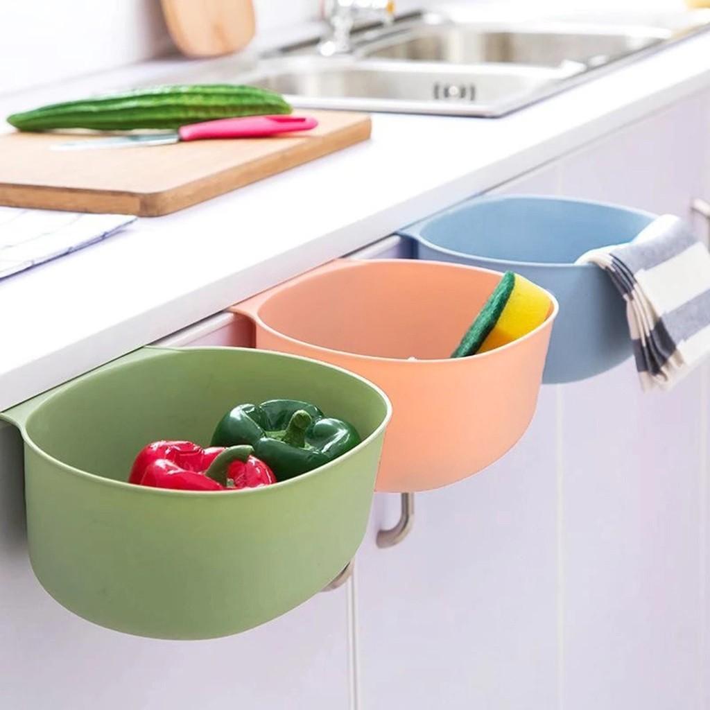 Plastic Caet Door Hanging Trash Can Waste  Garbage Basket Kitchen Tool
