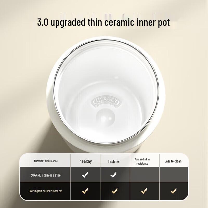 TOMIC Men's 316 Stainless Steel Tea Infuser Thermos