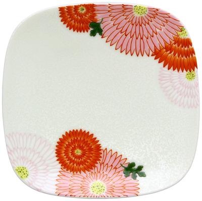 Arita Ware, Koraku Kiln, Individual Serving Plate, Chrysanthemum Design, 97730