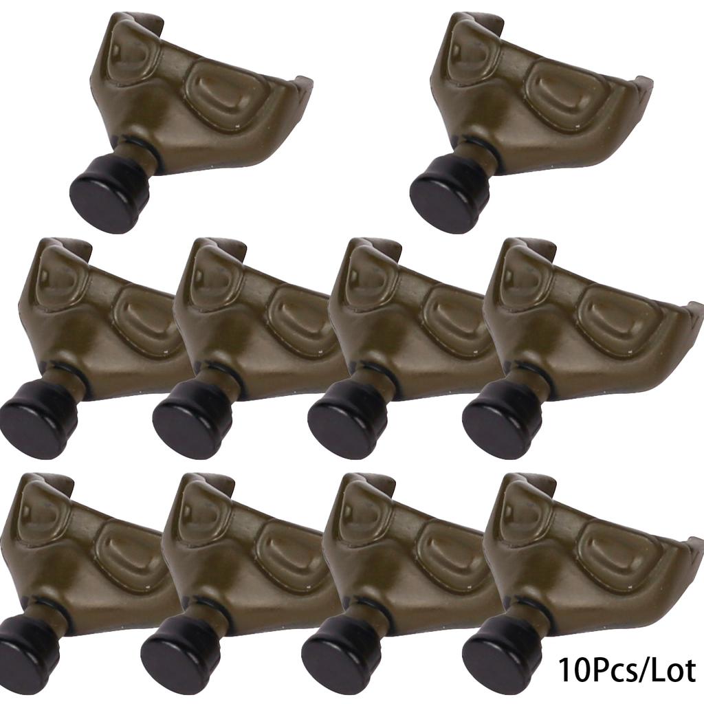 MOC WW2  Green Gas Mask  Military Soldiers Accessories Warfare Motorcycles Ammunition Box Equipment  Bricks Toys Kids Gift