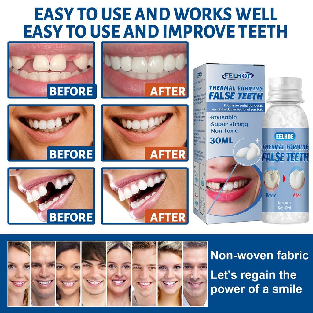 Temporary Tooth Kit Teeth And Gaps FalseTeeth Glue Denture Adhesive Teeth Whitening Tooth Beauty Tool
