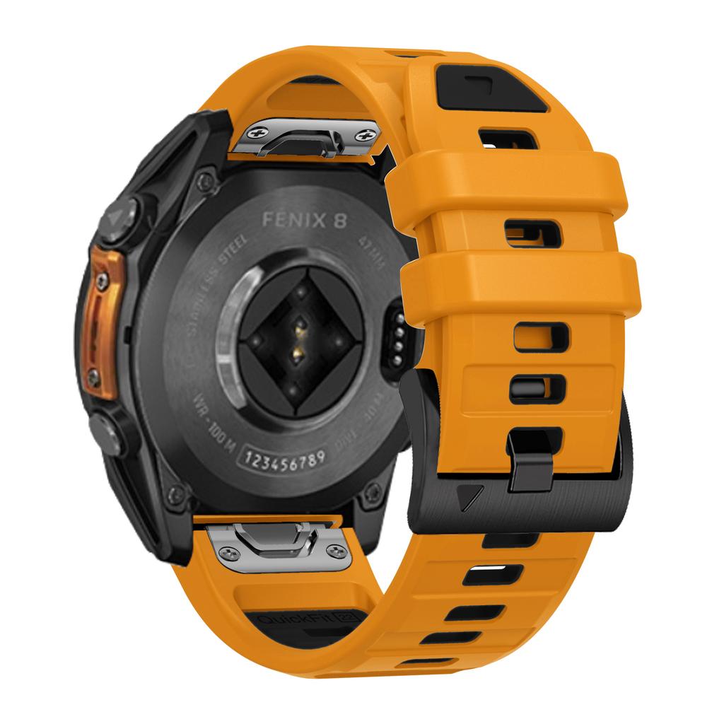 26mm Watch Strap for Garmin Fenix 8 51mm/Enduro 3/Instinct 2X Universal Silicone Band