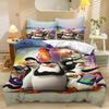 Set Copripiumino Madagascar Set Biancheria da Letto Set Piumone Matrimoniale 3D Set Biancheria da Letto per Bambini