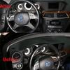 For Mercedes Benz C Class W204 Carbon Fiber Style Dashboard Display Frame Cover